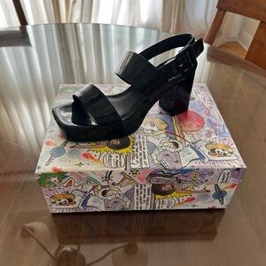 Jeffrey Campbell Black Platform Sandals